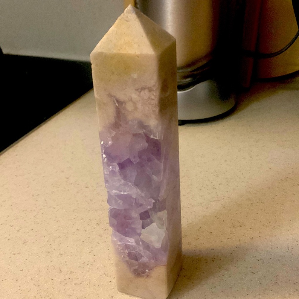 Druzy Pink Amethyst Tower